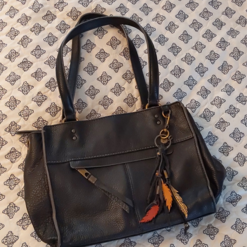 The Sak feather black purse